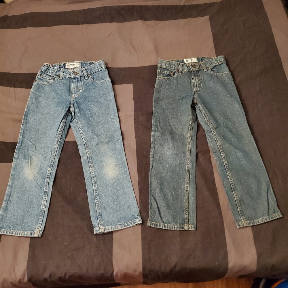 Boys Size 8 Urban Pipeline Slimcut Jeans x2